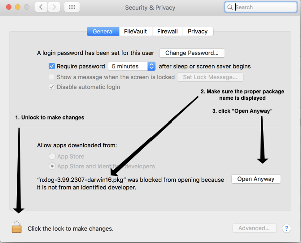 Allow NXLog Agent to launch the installer