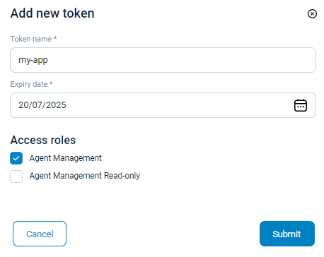 Create an NXLog Platform API token