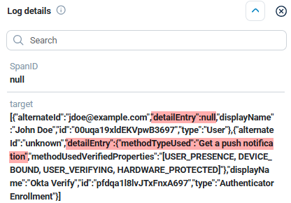 NXLog Platform log record details
