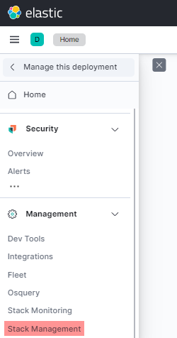 Elastic Stack Management