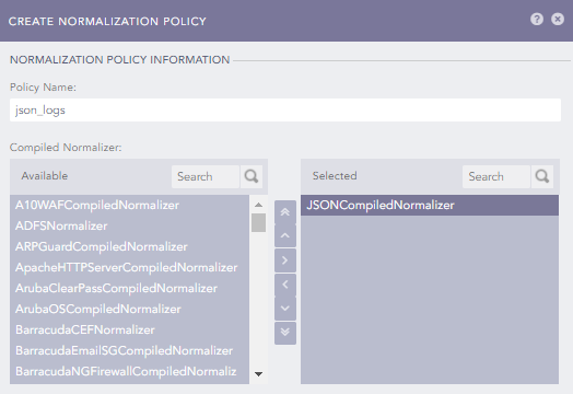 LogPoint normalization policy