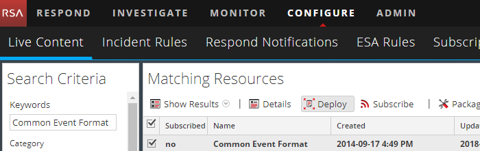 rsa netwitness 3 cef deploy