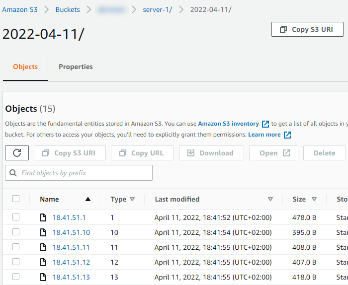 AWS S3 bucket