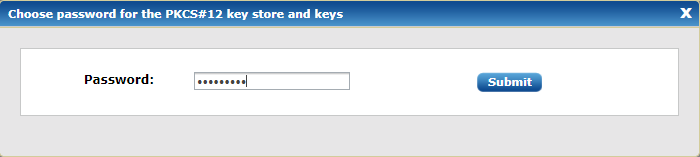 PKCS#12 Password