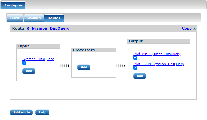 Sysmon DnsQuery Route