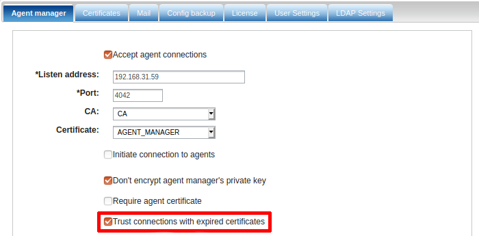 Trusting connections with expired certificates