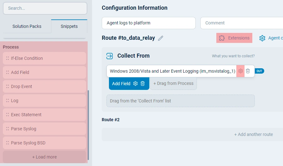 NXLog Platform configuration processes