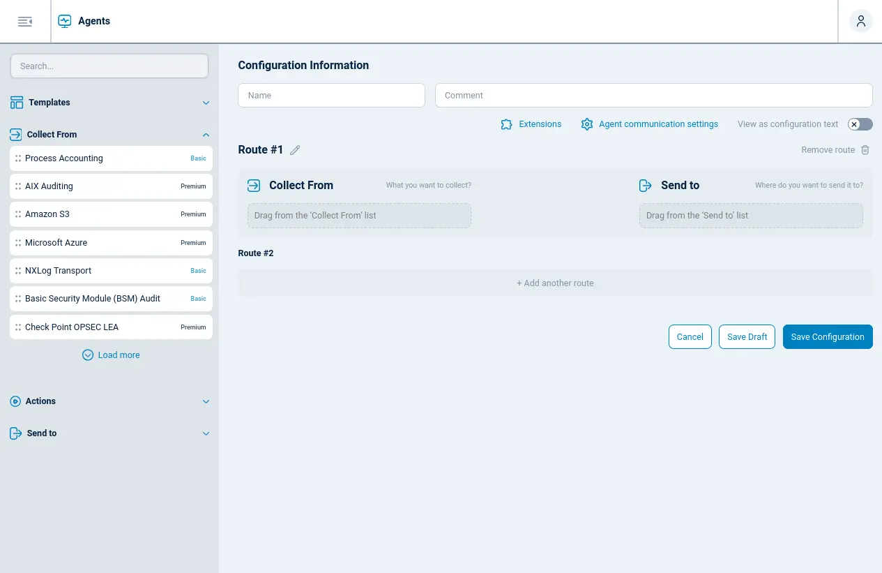 NXLog Platform configurations builder