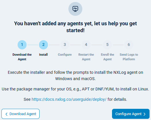 NXLog Agent installation