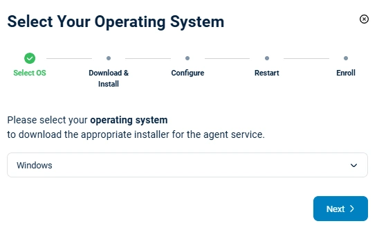 NXLog Agent operating system