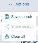 NXLog Platform actions menu