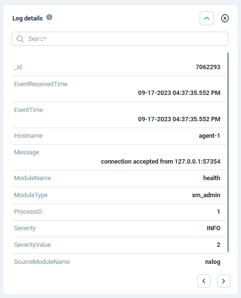 NXLog Platform log details