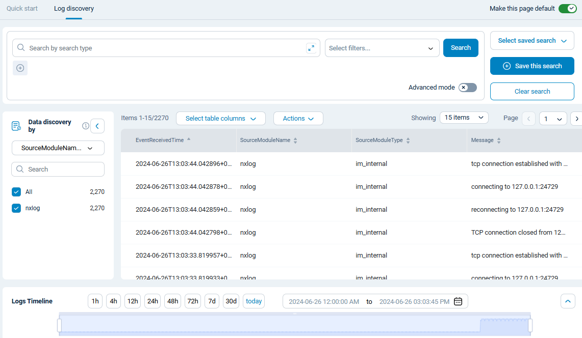 NXLog Platform log discovery