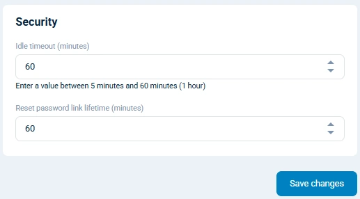NXLog Platform security settings