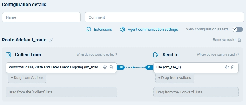 Complete NXLog Agent configuration