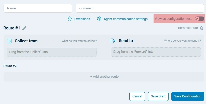 NXLog Platform configuration details
