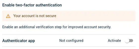 NXLog Platform two-factor authentication