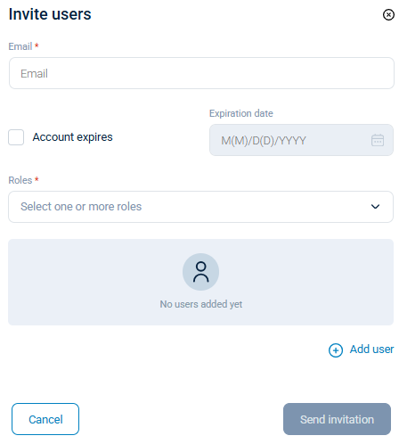 Invite users to your organization