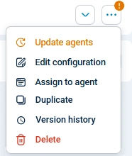 Update a configuration on NXLog Agent instances