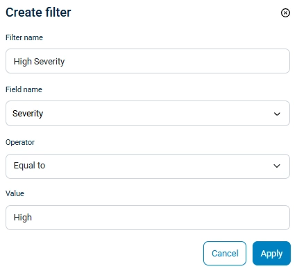 New string filter