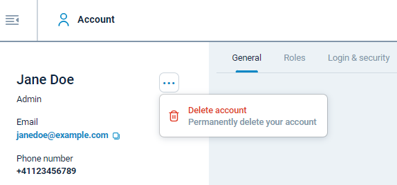 NXLog Platform delete user account