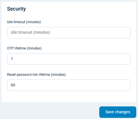 NXLog Platform security settings