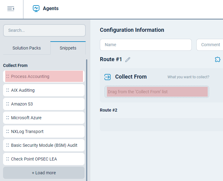 NXLog Agent configuration template log source