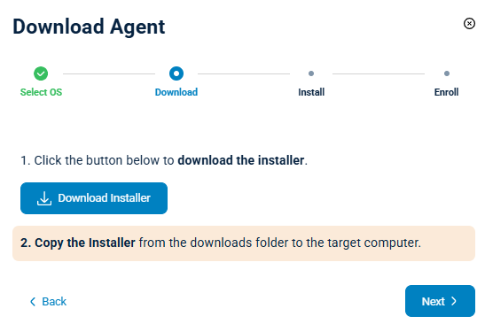 Downloading NXLog Agent