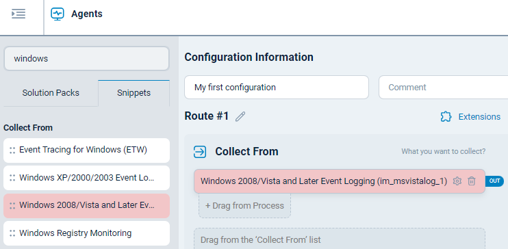 Configure your log source