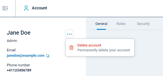 NXLog Platform delete user account