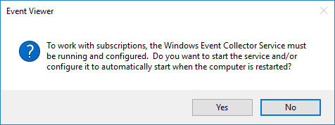 Windows Event Collector Service